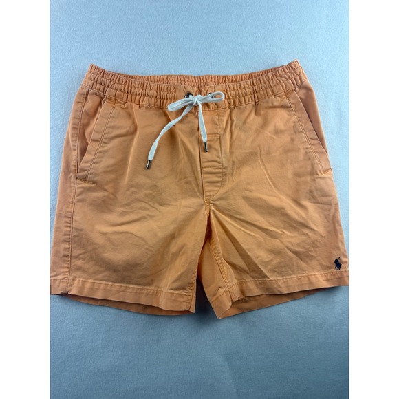 Polo Ralph Lauren Mens Classic Fit Orange Drawstring Casual Shorts - Picture 1 of 10